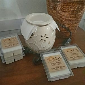 Brand New! Large wax melter and four EO tarts
